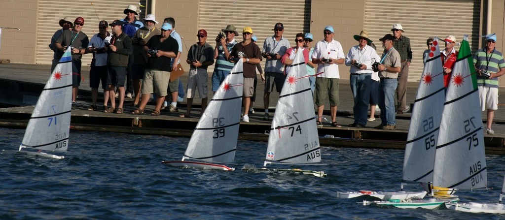 Buoy rounding presented plenty of challenges throughout the two days - 2009 RC Laser Australian National Championship © Cliff Bromiley www.radiosail.com.au http://www.radiosail.com.au